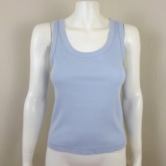 Universal Thread Light Blue Rib Knit Tank Top - Picture 1 of 5